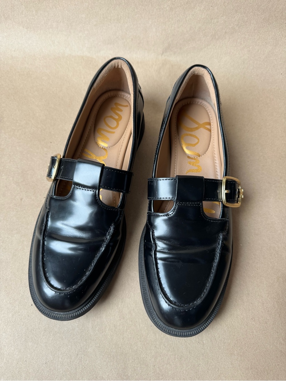 Sam Edelman Mary Jane Loafers (Women’s Size 7.5 EUR 38) T-Strap Coquette Flats